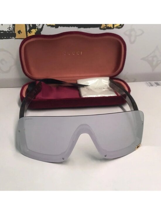 Authentic Gucci GG1637S 002 Silver Mirror Sunglasses – New main image 6